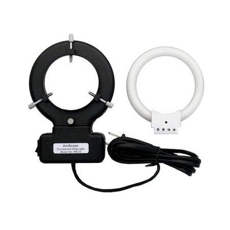 AMSCOPE 12W Microscope Fluorescent Ring Light FRL12